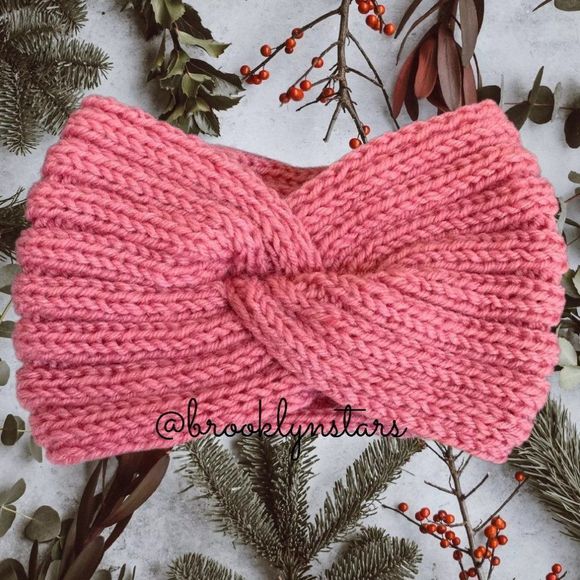 Accessories - Stretch knit twist turban style crochet headband